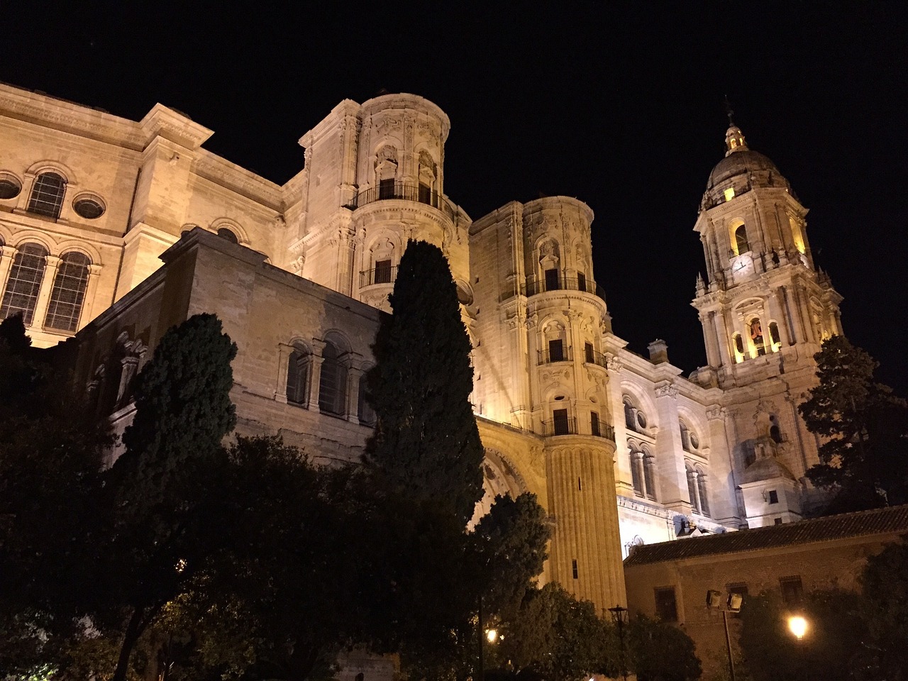 De beroemde kathedraal van Málaga