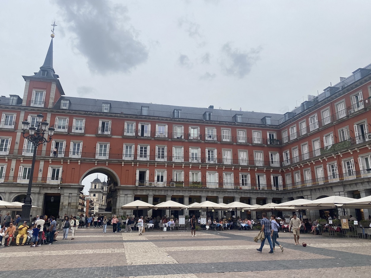 Het beroemde Plaza Mayor in Madrid