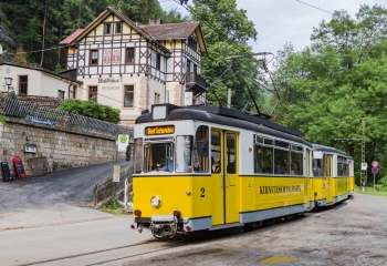 Ondanks de tram is Hotel Walshäusl toch rustig gelegen