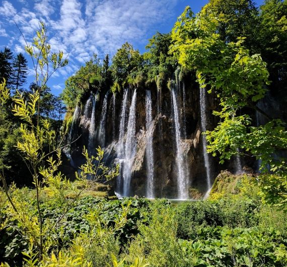 De watervallen van Plitvice
