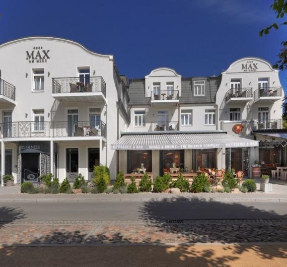 Hotel Max am Meer is een gezellig dorpshotel dichtbij zee 