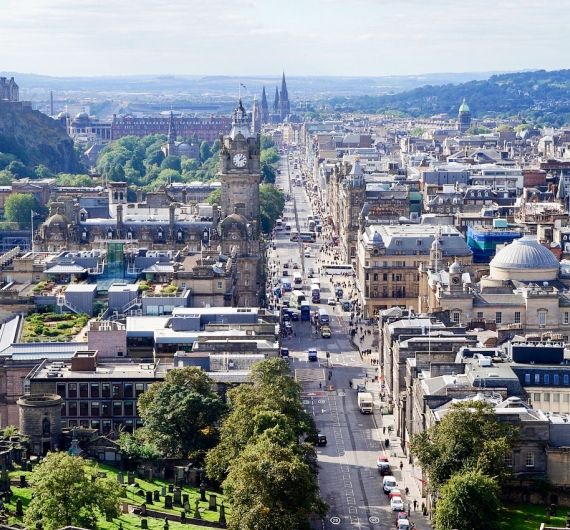 Edinburgh, de statige hoofdstad van Schotland en tevens eindpunt van je rondreis