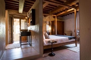 De ruime kamers van Borgo Castello Panicaglia