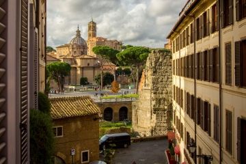 Prachtige uitzichten over de stad Rome